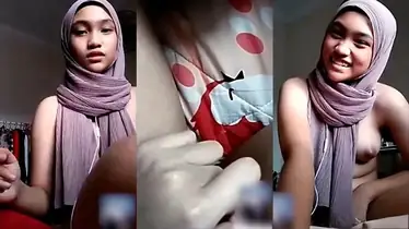 Aisyah Hijab Coklat Lakukan VCS Hot Tanpa Sensor poster